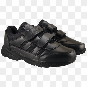 School Style 7146 Black - Black Velcro Shoes For Kids, HD Png Download - formal shoes png