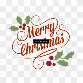 Merry Christmas Classical Vintage Sign - Merry Christmas Cake Topper Png, Transparent Png - christmas cake png