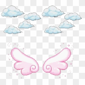 B&w, Overlay, And Pixel Image - Clouds Pixel Art Png, Transparent Png - cloud overlay png