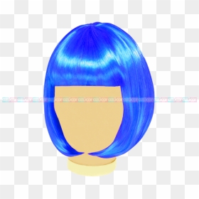 Granmark Peluca Bob Azul 3/1 - Blue Bob Wig Png, Transparent Png - peluca png