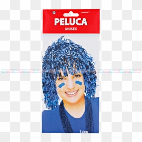 Granmark Peluca Metalica Azul 3/1 Granmark - Lace Wig, HD Png Download - peluca png