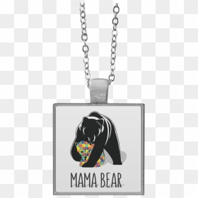 Transparent Black Panther Necklace Png - Necklace, Png Download - mama bear png