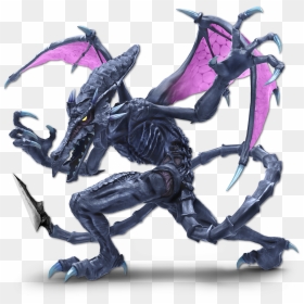 Wikitroid - Smash Bros Ridley, HD Png Download - metroid fusion png