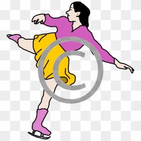 Clipart Ice Skating Person, HD Png Download - ice skating png