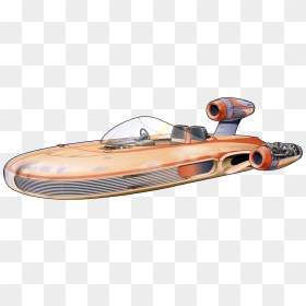Car Side Clipart Png Royalty Free Space Car Png Clipart - Speeder In Star Wars, Transparent Png - flying car png