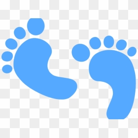 Light Blue Clipart Blue Baby Foot - Baby Feet Transparent Background ...