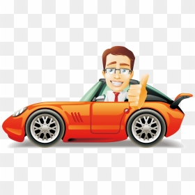 Lightning Mcqueen Mater Cars Cartoon - Vector Cartoon Car Png, Transparent Png - flying car png
