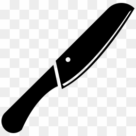 Png File Svg - Black Kitchen Knife Png, Transparent Png - cuchillo png