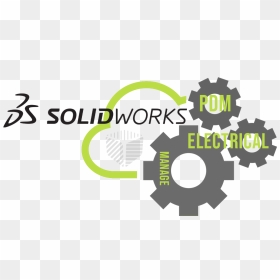 Solidworks Hosting For Pdm, Manage And Electrical Available - Cogs And Gears Clipart, HD Png Download - solidworks logo png