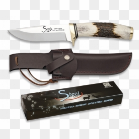 Cuchillo Steel 440 Asta De Ciervo , Png Download - Hoja Cuchillo De Caza, Transparent Png - cuchillo png