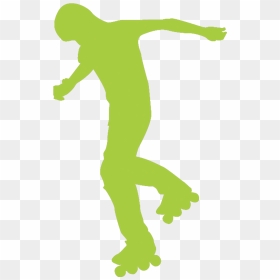 Ice Skating Sport Silhouette - People Roller Skating Png, Transparent Png - ice skating png