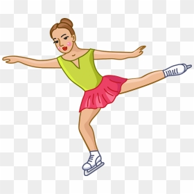 Ice Skater Clipart - Figure Skating Spins, HD Png Download - ice skating png