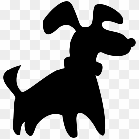 Black Small Dog Silhouette Svg Png Icon Free Download - Cartoon Dog Silhouette Png, Transparent Png - small icon png