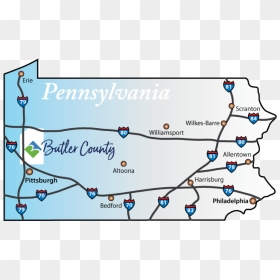 Butler County Pennsylvania, HD Png Download - butler png