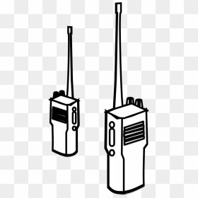 Smart Phone Clip Art - Walkie Talkie Clipart Black And White, HD Png Download - walkie talkie png