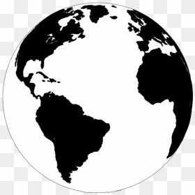 Cabo Verde On The Globe , Png Download - World Emoji Black And White, Transparent Png - globe png icon