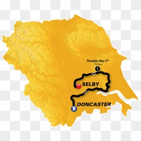 Tour De Yorkshire Map, HD Png Download - spoiler png