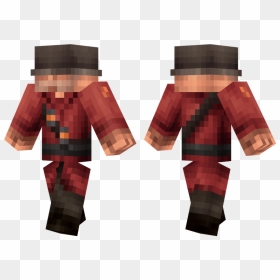 Minecraft Red Hoodie Skin, HD Png Download - tf2 spy png
