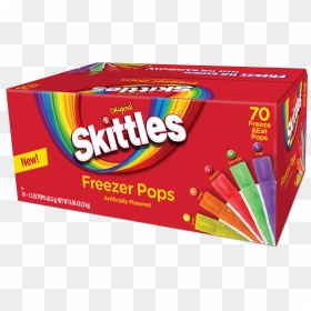 Skittles Freezer Pops 70ct/1 - Graphic Design, HD Png Download - skittle png