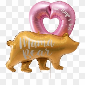 Mama Bear And Heart - Love, HD Png Download - mama bear png