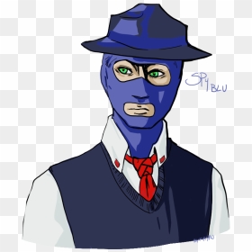 [oc/tf2] Blu Spy Jp - Cartoon, HD Png Download - tf2 spy png