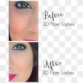 Before And After 3d Fiber Lashes - Eye Liner, HD Png Download - younique png