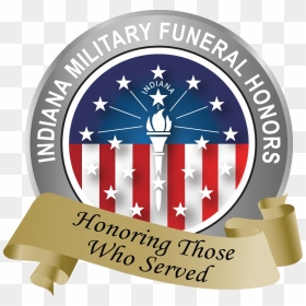 Indiana Military Funeral Honors Logo - Indiana State Flag, HD Png Download - color guard png