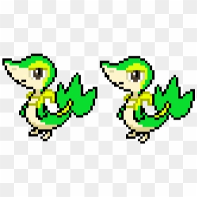 Snivy Pixel Art, HD Png Download - snivy png
