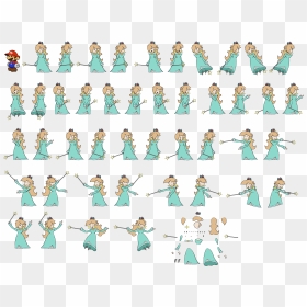 Click For Full Sized Image Rosalina - Super Mario World Rosalina Sprite, HD Png Download - rosalina png