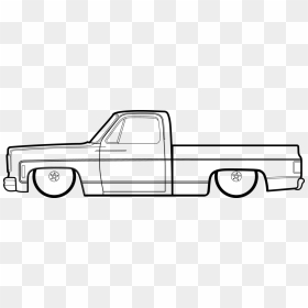 Chevy Drawing Square Body, Picture - Chevy Truck Drawing Easy, HD Png Download - chevy truck png