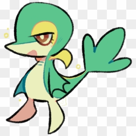 Shiny And Snivy - Cartoon, HD Png Download - snivy png