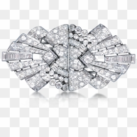 Bulgari Art Deco Gold Diamond Clips , Png Download - Diamond Brooch Designs Png, Transparent Png - clips png