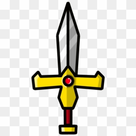 Golden Knight Sword - Clip Art, HD Png Download - knight sword png