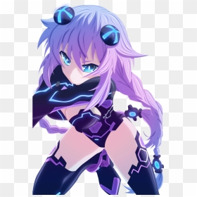 Anime Purple Heart Neptunia, HD Png Download - hyperdimension neptunia png