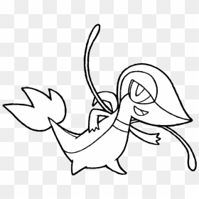 Snivy Drawing - Line Art, HD Png Download - snivy png