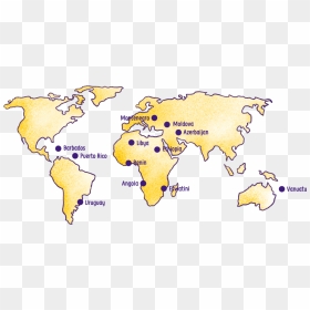 World Map, HD Png Download - puerto rico map png