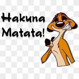 Timon Puppy Pumbaa Meerkat Hakuna Matata - Hakuna Matata Images Hd, HD Png Download - timon png