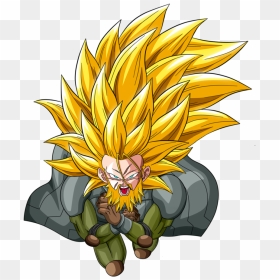 Ssj3 Hair Png - Trunks Ssj3, Transparent Png - raditz png