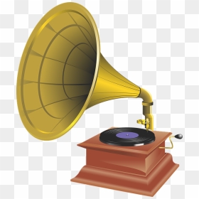 Transparent Gramophone Clipart - Old Music Instruments Png, Png Download - music vector png
