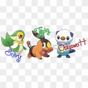 Pokemon Black And White Starters, HD Png Download - snivy png