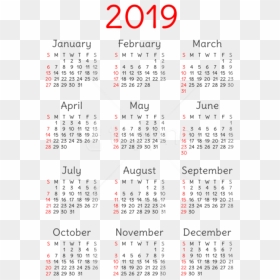 Free Png 2019 Calendar Transparent Png - Transparent Png Calendar 2019 Png, Png Download - calendar.png