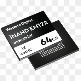 256gb Emmc Nand Storage, HD Png Download - western digital logo png