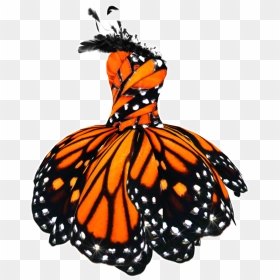 Dress Free Download Png - Butterfly Costume Dress, Transparent Png - monarch png