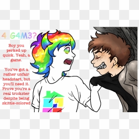 Your Name Is The Reader And Dang Is That Last Frame - Trickster Fandomstuck, HD Png Download - skittle png