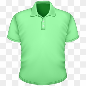 Male Green Shirt Png Clipart - Polo Shirt Clipart Png, Transparent Png - green shirt png