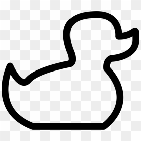 Baby Duck Toy Outline - Contorno De Figuras De Animales, HD Png Download - baby duck png