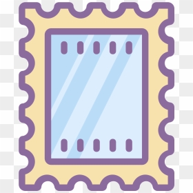Post Stamp Icon - Postage Stamp, HD Png Download - postcard stamp png