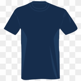 T-shirt Vector Image - T Shirt Mockup Blue, HD Png Download - t shirt vector png
