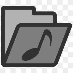 Folder Music Svg Clip Arts - Folder Open Closed Icon Png, Transparent Png - music vector png