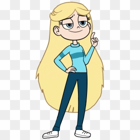 Copia De Star Butterfly Wears Jeans And Pink Sweter - Star Butterfly Jeans, HD Png Download - star butterfly png